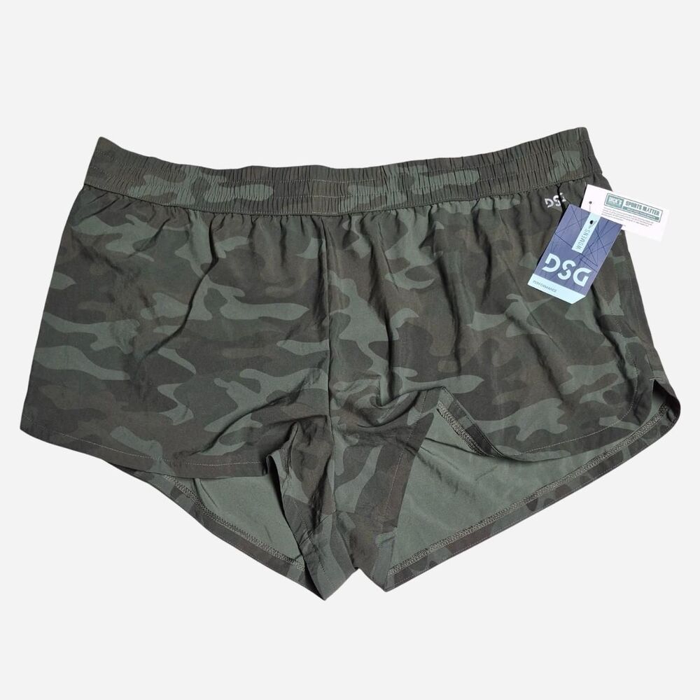 New w/ Tags Mid Rise Running Shorts Camo - 1x